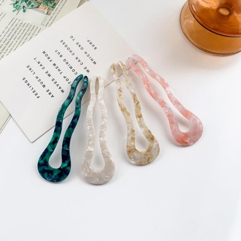 Модные палочки для волос заколки для волос для женщин красочная мраморная текстура ацетатная заколка для волос аксессуары для волос для девочек палочки для волос новые