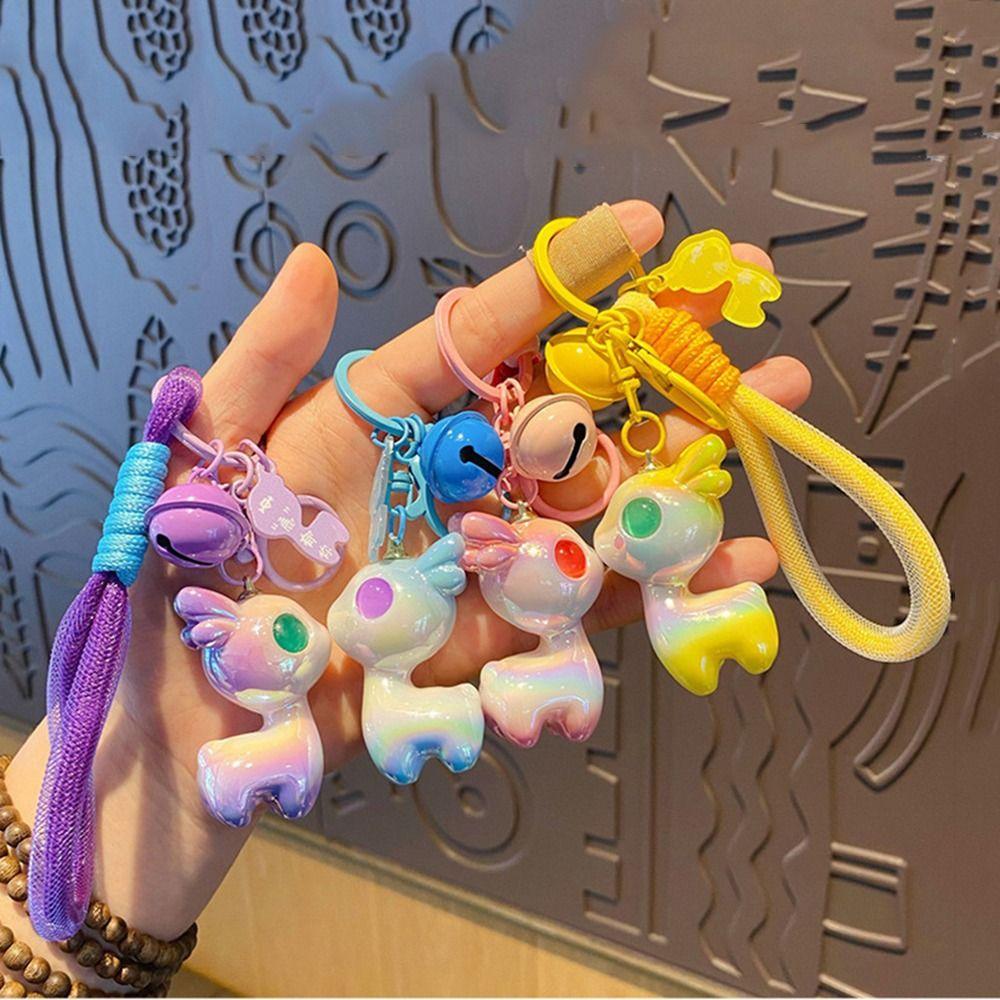 Брелок в виде оленя из мультфильма «Пятнистый олень», кукла, сумка, кулон, модный брелок для автомобиля, школьный портфель