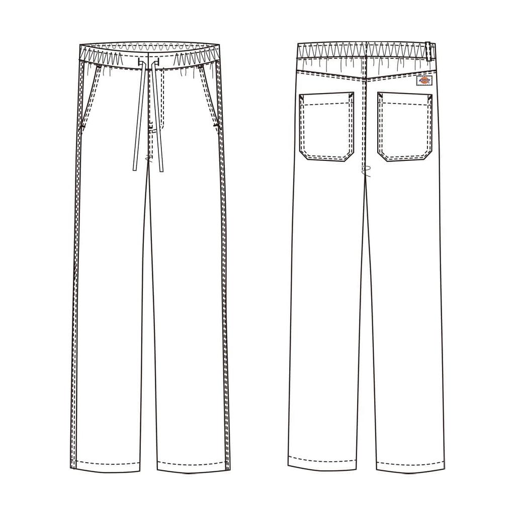 Прямые брюки Dickies Унисекс Взрослые Сливовый 4L 5022SC