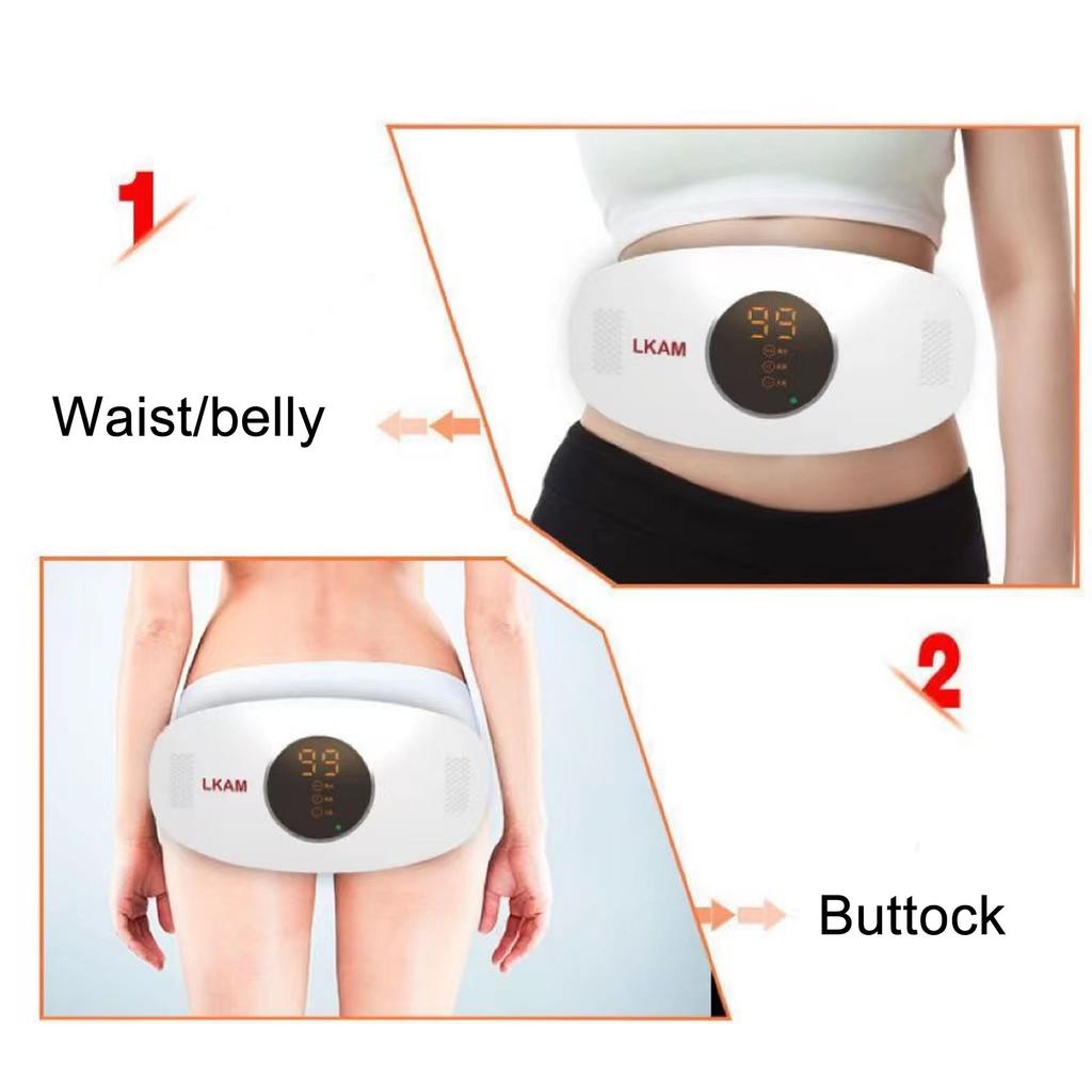 Термосумка для живота Массажная многофункциональная перезаряжаемая электрическая поясная повязка Белый