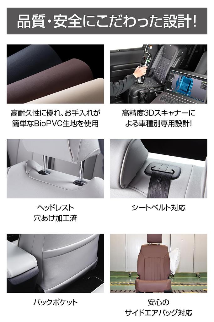 Clazzio Чехлы на сиденья Полный комплект Every DA17V Scrum DG17V NV100 Clipper DR17V Minicab Van DS17V Junior Коричневый 2022/4~2024/2 / 2022/4~2024/3 / /