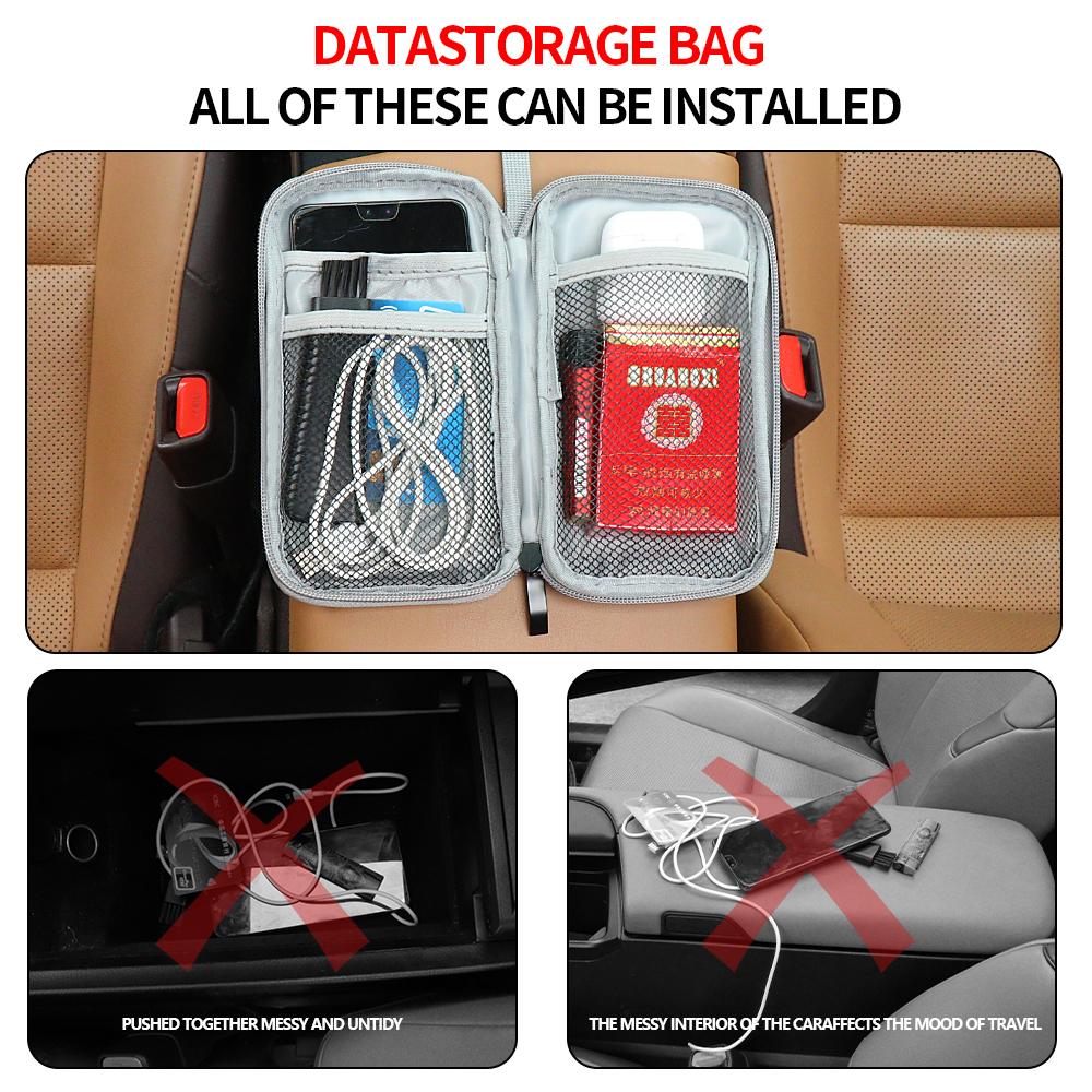 HQZQB1 Portable Car Styling Storage Bag Case Organizer Accessories For MINI Cooper S JCW WORKS R55 R56 F55 F56 R57 R58 R59 R60 CLUB MAN