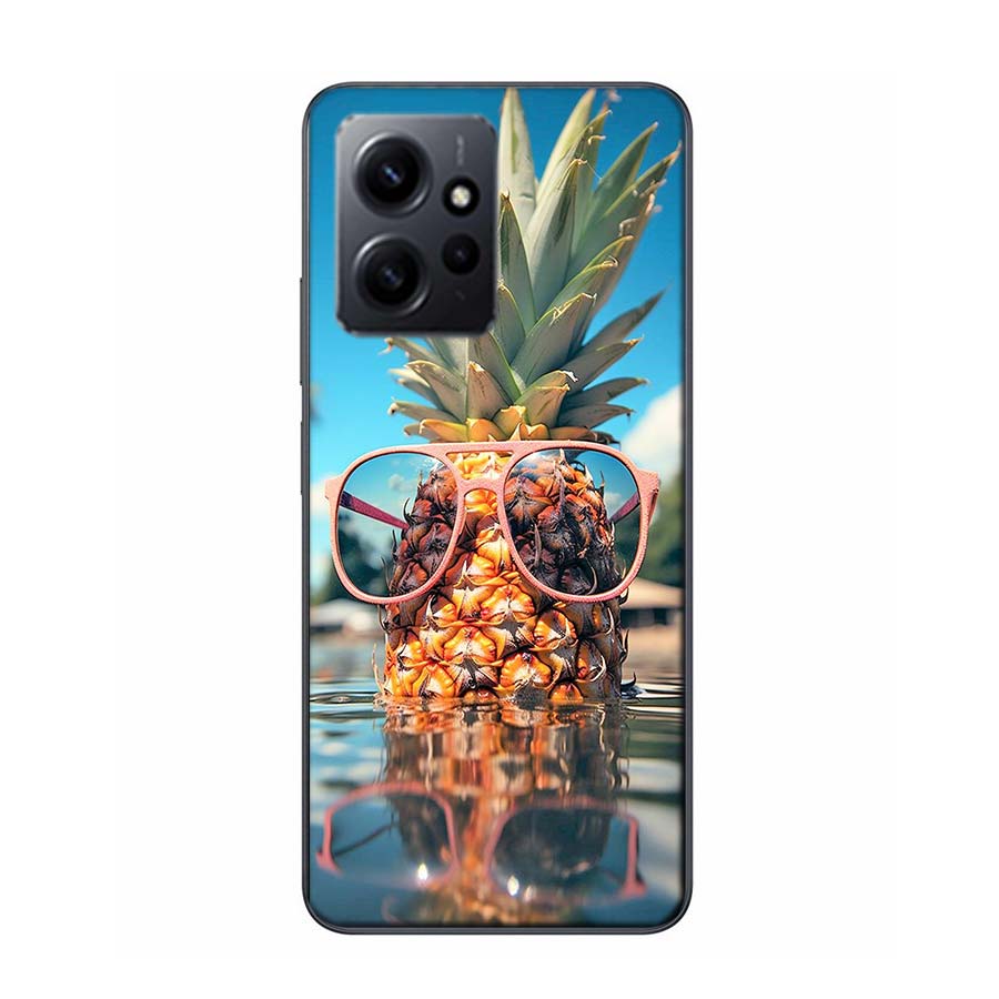 Harvest Pineapple Phone Case For Redmi Note 14 15 Pro 5G 13 12 Pro Plus 11 11T 11E 11S 10 Pro 10S 9 9S Cover Cell Clear TPU Capa