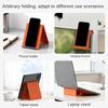Portable foldable silicone aluminum alloy phone holder, flexible and bendable non-slip desktop stand, adjustable airplane desktop stand.