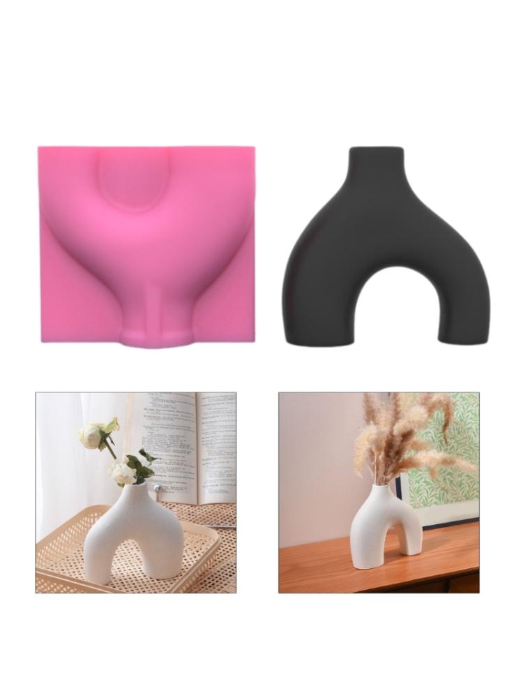 Уникальные формы из смолы, силиконовые формы для рукоделия, уникальные формы для ваз, держатели ручек, формы для банок для ювелирных изделий, силиконовые формы