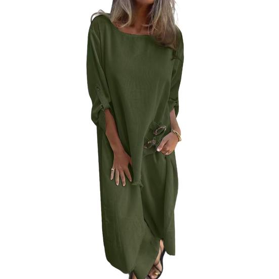 Женский асимметричный комплект из двух предметов с высоким и низким подолом, топ с круглым вырезом и разрезом, широкие брюки, костюм для отдыха, весна-осень, повседневный свободный наряд для повседневной носки, путешествий, пляжа