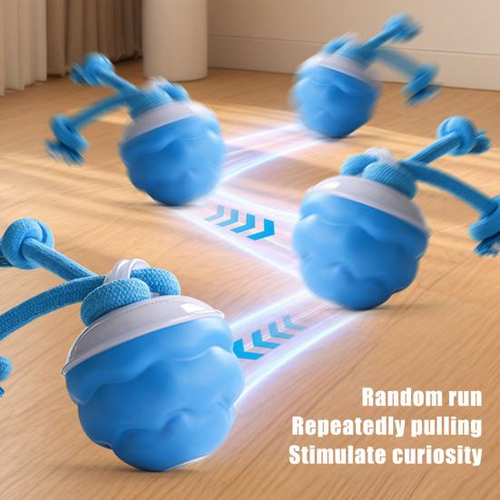 Интерактивная игрушка для собак, мяч, активируемый прикосновением, катящийся, пищащий, автоматически движущийся, злой
