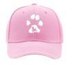 Pitbull Lover Paw Print White Minimalist Print  Outdoor Sports Baseball Cap Fashion Adjustable Fis Sandwich Baseball Cap