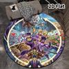 Ковер круглый ковер JoJo's Bizarre Adventure для гостиной, спальни, дивана, игровой комнаты, нескользящий коврик для пола