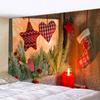Рождественский гобелен настенный Санта-Клаус Рождественская снежная сцена гобелен на окно Эстетический декор комнаты украшение для дома и праздника
