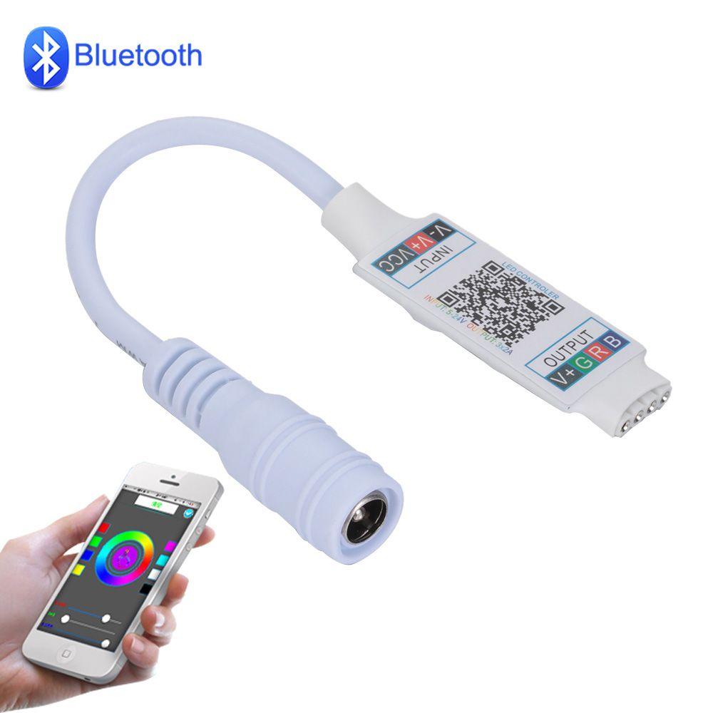Mini DC 5-24V Smart Bluetooth Adaptor LED Light Strip Music RGB Controller
