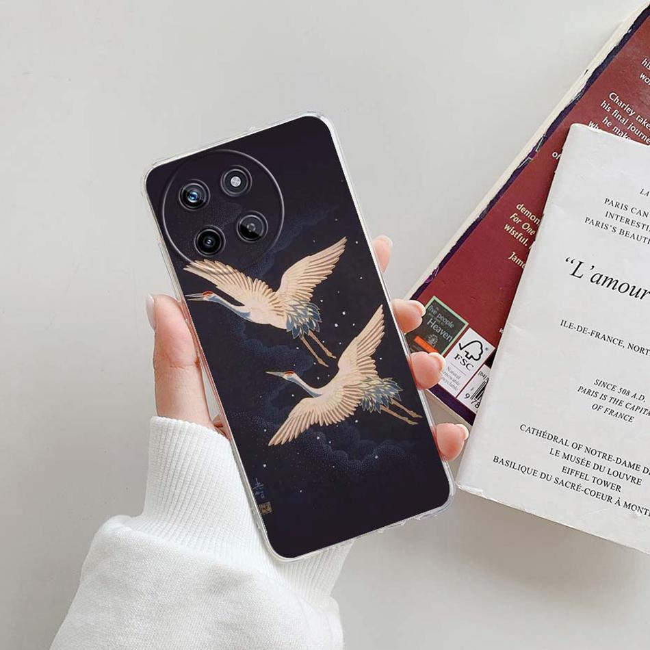 For Realme 11 4G Case Cute Fashion Patterns Clear Silicone Soft TPU Phone Back Cover For Realme 11 Realme11 4G 2023 Funda Bumper