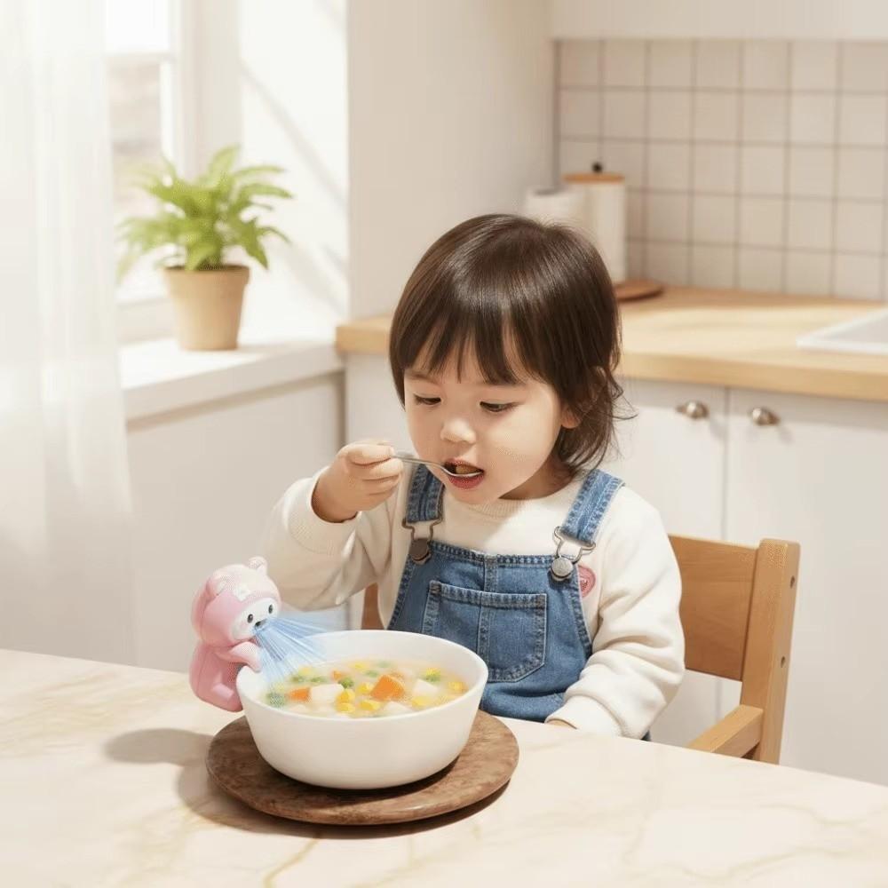 Mini Electric Fan Noodle Cooling Fan ABS Clip-On Fan New Handheld Cooling Fan Hot Food Cooling