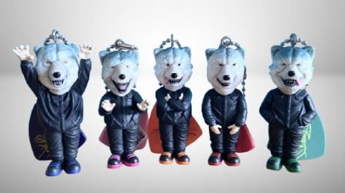 Мерчендайз MAN WITH A MISSION 2024: MAN WITH A MISSION Гатча Коллекция из 5 предметов Брелок: Танака (оранжевый: Токио Танака)