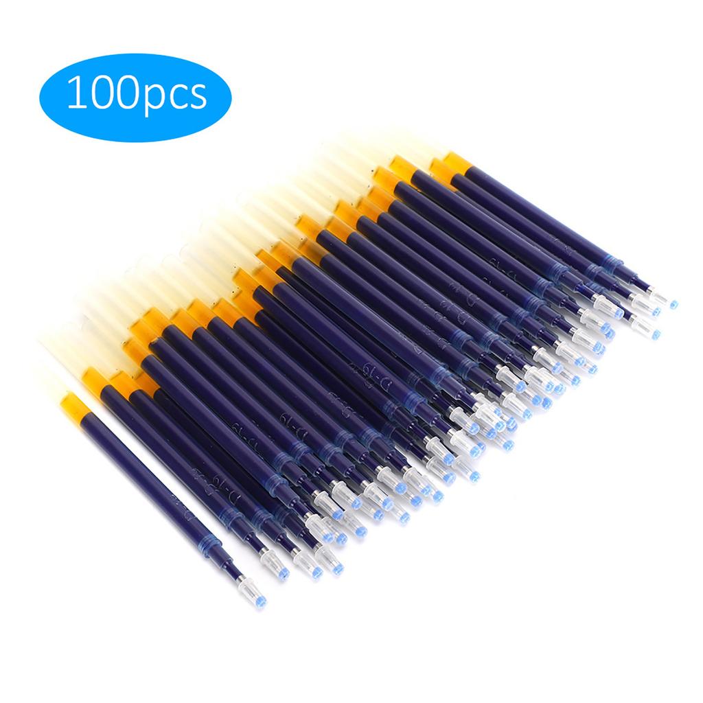 100PCs Fabric Marker Pen Refill Clothing Accessory Tailor Tools for High Temperature FadeBlue