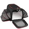 Portable Foldable Pet Carrier Bag Expandable Breathable Mesh Travel Carrier For Cats Dogs Up To 7kg Grey Trim