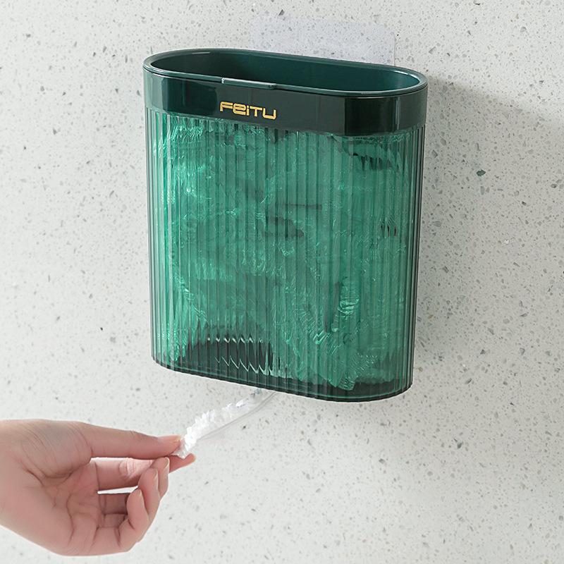 Настенный пыленепроницаемый кухонный ящик большой вместимости для хранения одноразовых пакетов для сохранения свежести