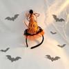 Flower Halloween Party Hair Band Bow Halloween Headband Funny Halloween Witch Hat Hair Hoop  Kids
