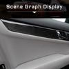 4Pcs Carbon Fiber Interior Door Panel Cover Trim For Mercedes-Benz W204 2007-13