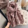 New Autumn and Winter Scarf for Women Small Love  Imitation Cashmere  Versatile Shawl Warm Korean Style Scarf