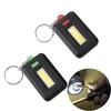 Красный/зеленый COB светодиодный фонарик свет 3-режимный мини-лампа брелок кольцо брелок(батареи не включены)
