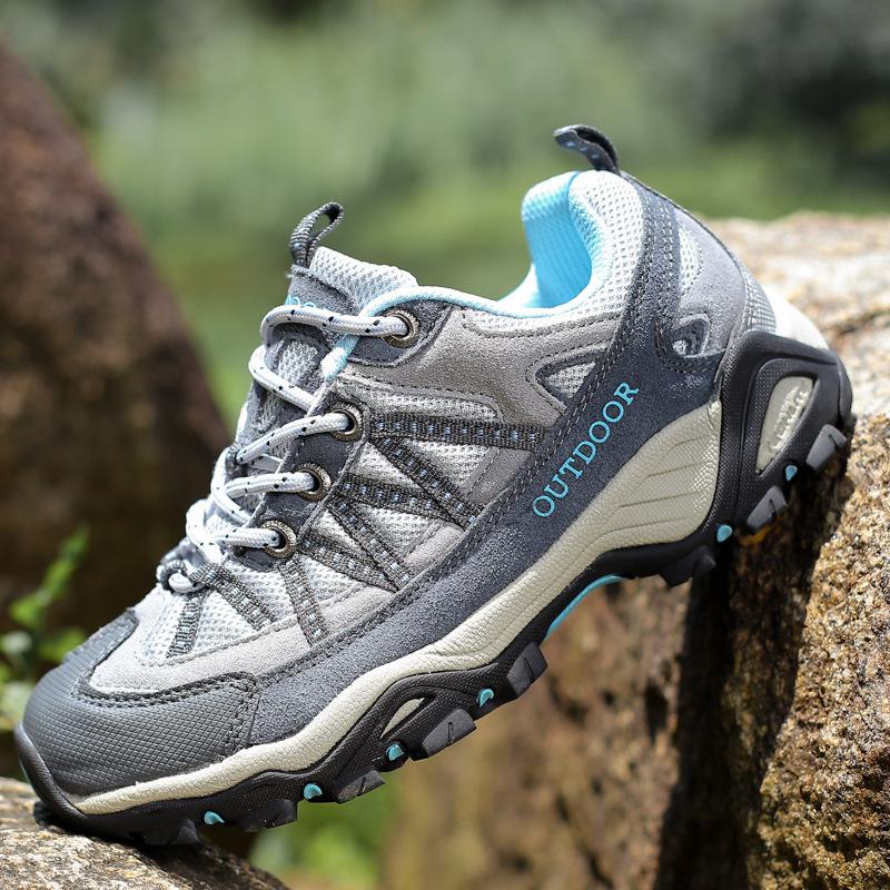 Обувь для походов на открытом воздухе, спортивная обувь для пар на весну и лето, мужская и женская сетчатая нескользящая обувь для путешествий по бездорожью