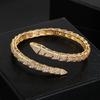 Women's Snake Bone Zircon Open Bracelet High Quality Fashion Classic Jewelry Ornaments Banquet Gifts