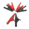 1pair 20A 30A 50A Red Black Alligator Clip Crocodile Adapter Plug Insulated Probe Clip Test Lead for Car Caravan Van Battery