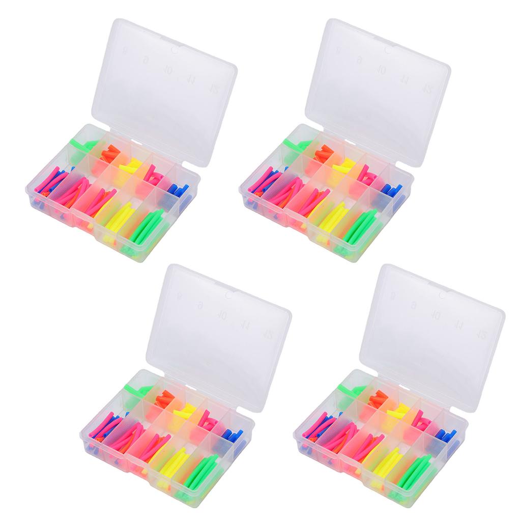 600PCS Heat Shrink Tubing Kit Plastic Portable Wire Shrink Wrap Tubing with Storage Boxes for Fishing