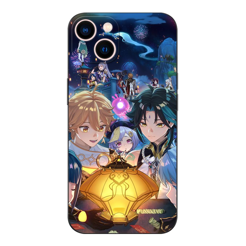 Черный чехол из ТПУ для Samsung Galaxy A03 SM-A035 A03 Core A03S A13 A23 LTE A33 A53 A73 4G 5G impact Xiao Genshin