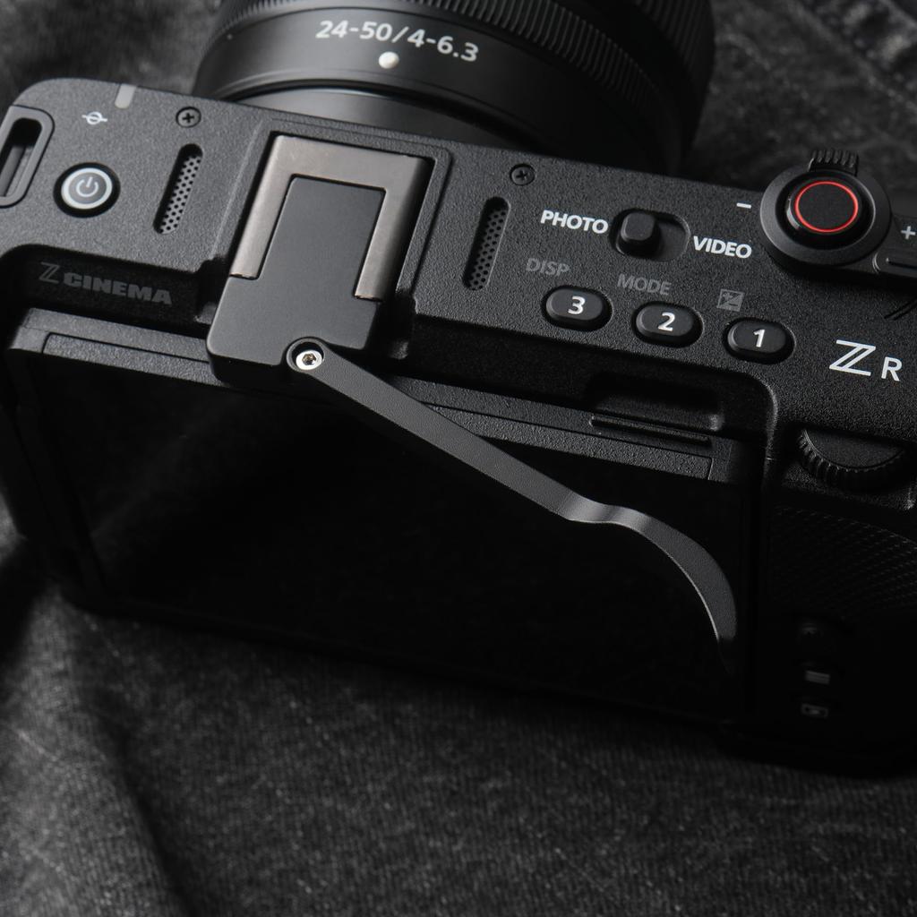 Рукоятка-больстер RYDSCAM, Совместима с камерами Nikon Zr, Специальная рукоятка-больстер, Рукоятка-больстер с креплением на башмак, Складная конструкция, Эффективно уменьшает дрожание камеры