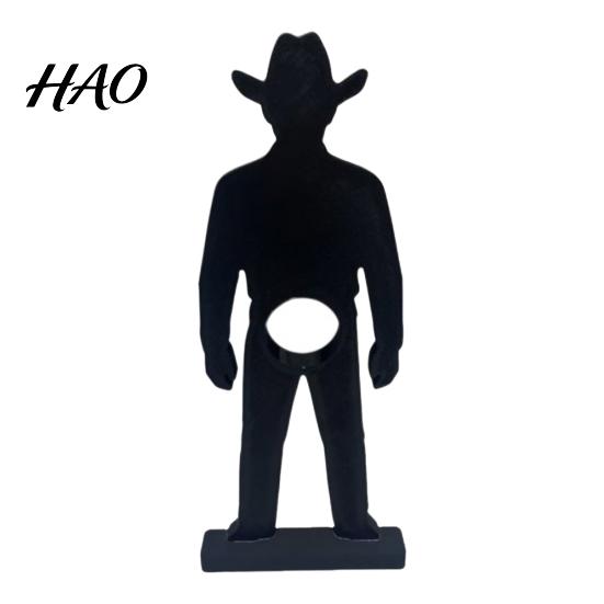 Dining Room Table Centerpiece 3D Printed Cowboy Wine Rack, Creative Bottle Holder, Stable Desktop Tasting Gift Art Ornament for Home Kitchen