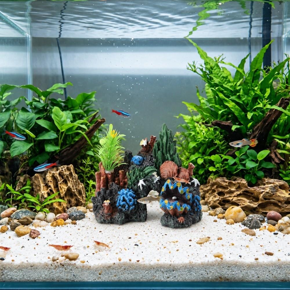 Resin Aquarium Decoration Irregular Shape Artificial Sea Plant Reef Fish Tank Landscaping