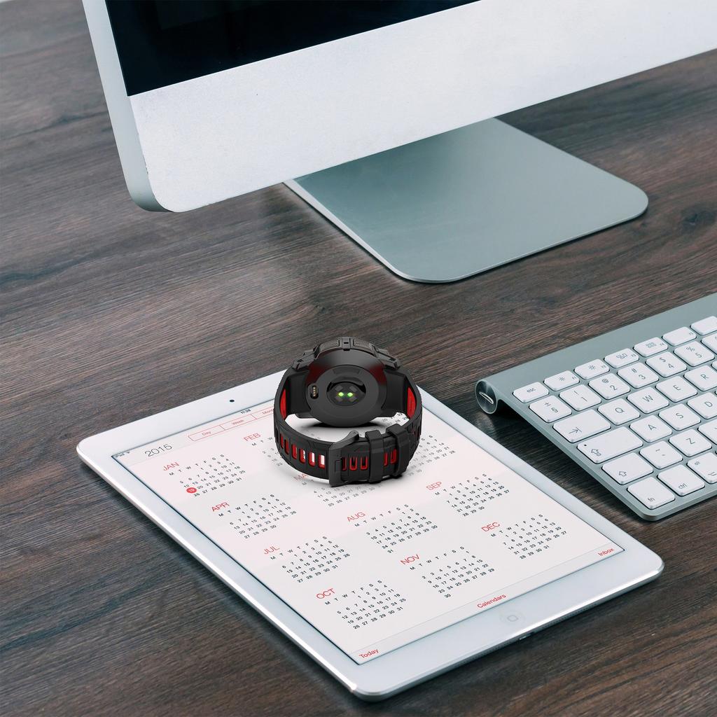 Для Garmin Instinct 3 50 мм Двухцветный ремешок для смарт-часов Спортивный дышащий силиконовый ремешок