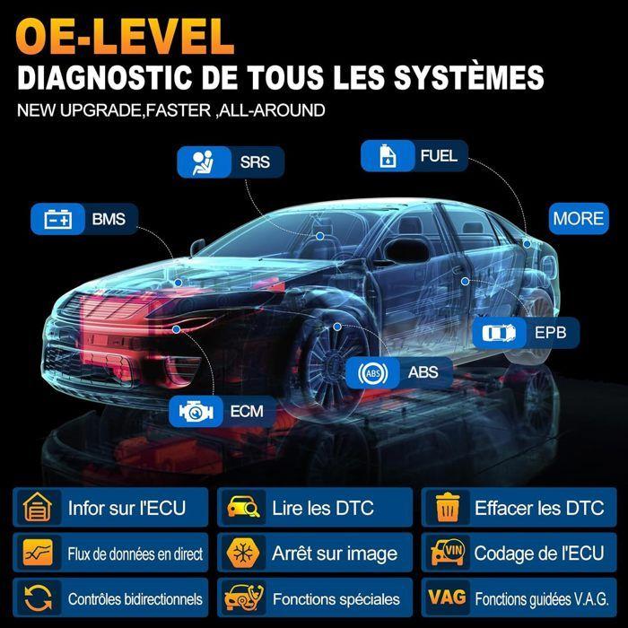 Valise diagnostic - LAUNCH - X431 Pro Elite - Bi‑directionnel - Codage ECU en ligne - OBD2