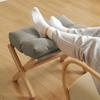 Shoe Changing Solid Wood Folding Footstool Sofa & Office Footrest