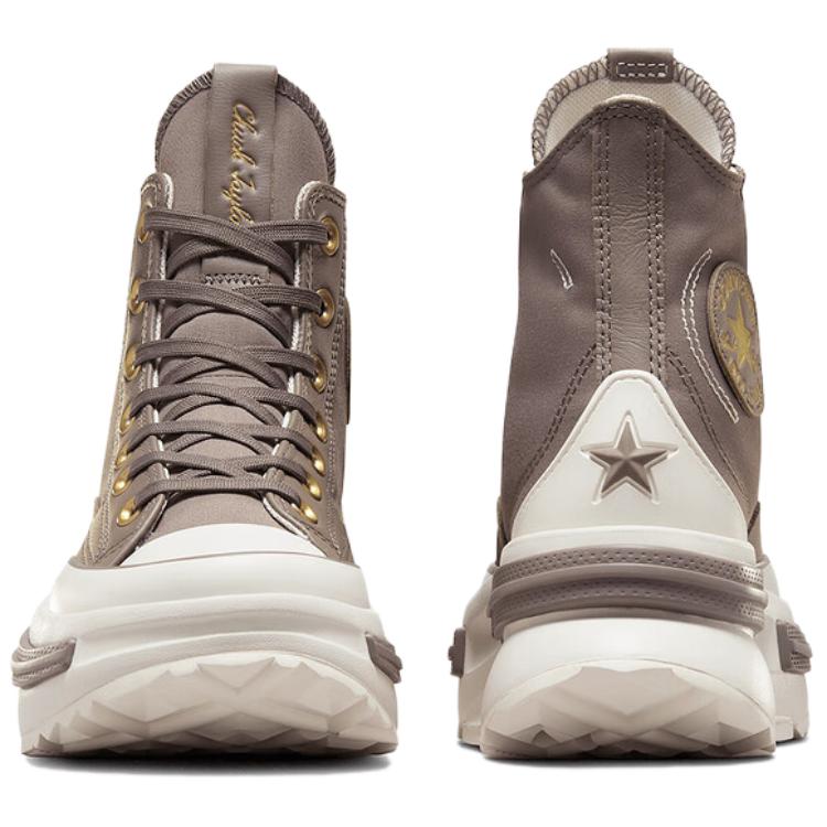 Converse CHUCK TAYLOR модные универсальные нескользящие прочные высокие кеды для скейтбординга унисекс коричневые