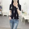 Ice Silk Short-sleeved T-shirt Women's Loose and Thin Summer Top Large Size Thin Bottoming Knitted Sweater