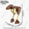 MOOXI Space Wars Movie Crab Bots Military Cannon Mercenary Model Building Block DIY Diorama Bricks For Kids Boys Montessori Toys
