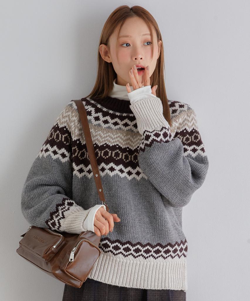 ANOETIC Anc Nordic Pullover Knit_Grey