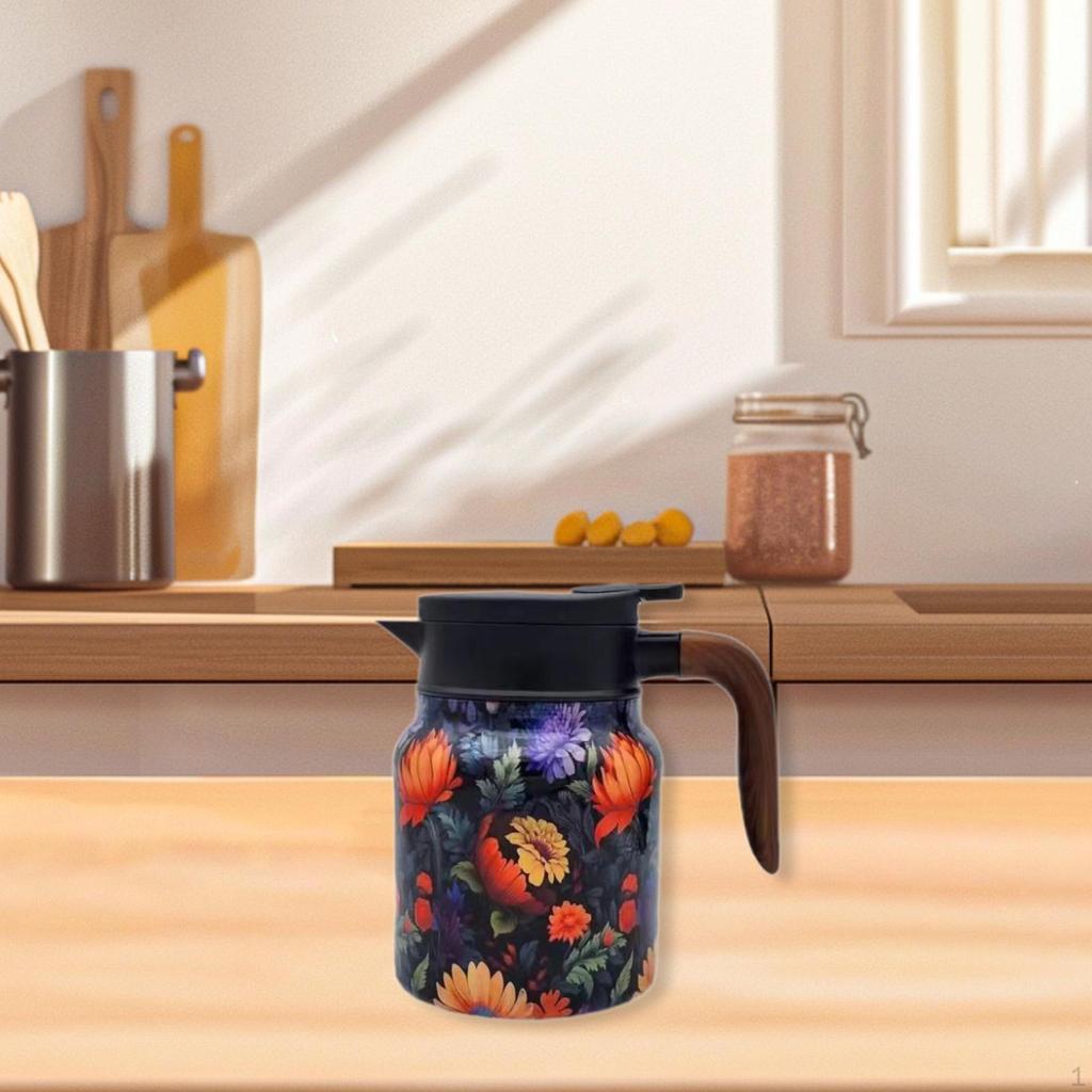 Изолированный кувшин для чая с крышкой, контейнер для воды, мероприятия на открытом воздухе