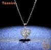 Tancision S925 стерлингового серебра Муассанит Роскошное индивидуальное ожерелье с подвеской женское классическое ожерелье прилив вечерние подарок