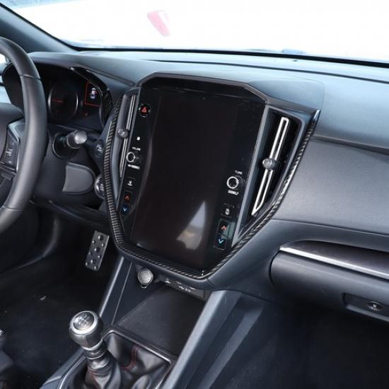 Декоративная панель CD-проигрывателя U-образной формы из АБС-пластика с покрытием под карбон для Subaru WRX -2024