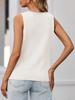 Women's Tie Front Ribbed Knit Sweater Vest Sleeveless Y2K Summer Tank Top