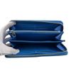 LOUIS VUITTON M81954 Zip Around LVxYK Yayoi Kusama collaboration Monogram Ann Platt Infinity Dot Zippy Wallet Purse blue Monogram Ann Platt Women Used