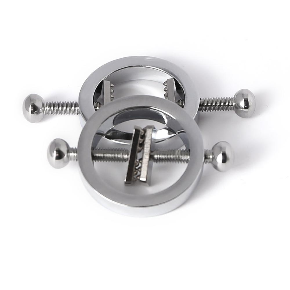 БДСМ 1 пара зажимов для сосков Металлические зажимы для груди Стимулятор сосков Эротические игрушки Секс-рабыни Ограничения Секс-игрушки для пар Игры для взрослых