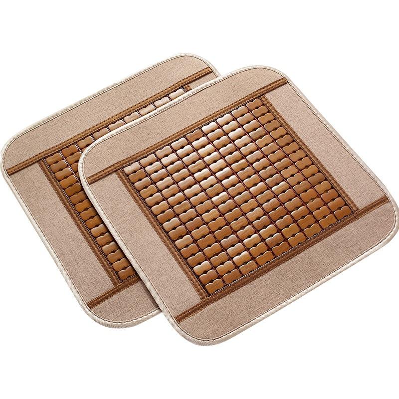 Summer Bamboo Mat Mat Seat Cushion Fart Cushion Summer Breathable Office Car Mahjong Chair Cushion Cushion Seat Cushion