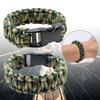2Pcs Outdoor Tactically Paracord Bracelets WristBand Survival Cord Rope Braideds Bracelets for Camping and Emergencies