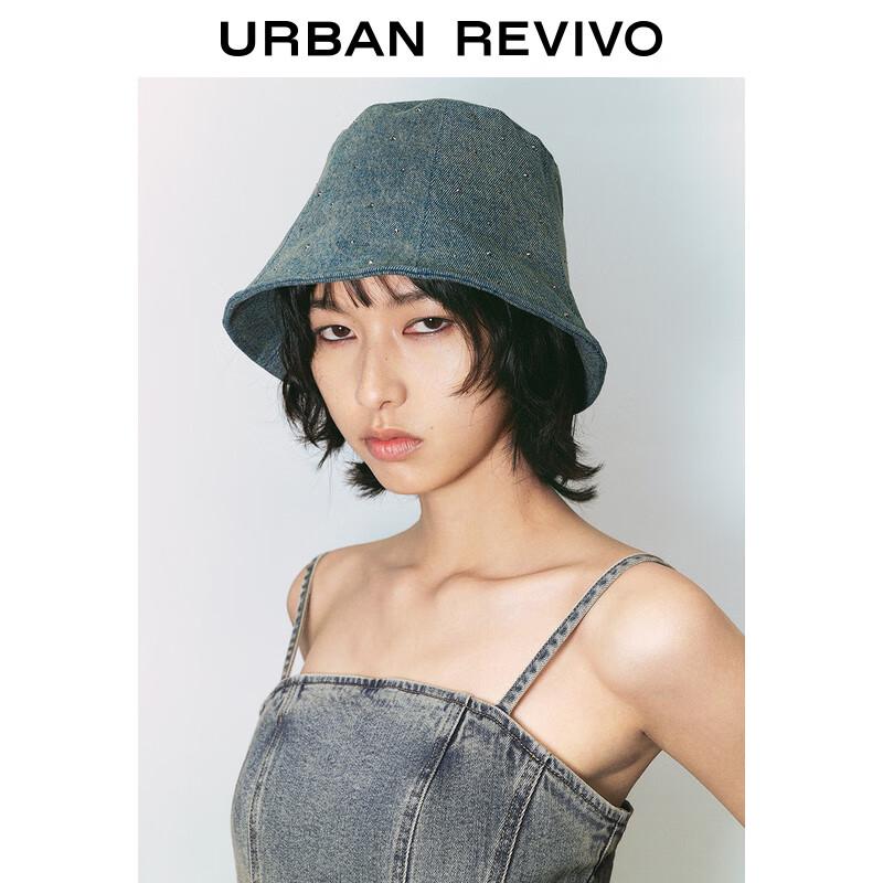 UR 2024 Летнее Ретро Джинсовое Платье на Подтяжках