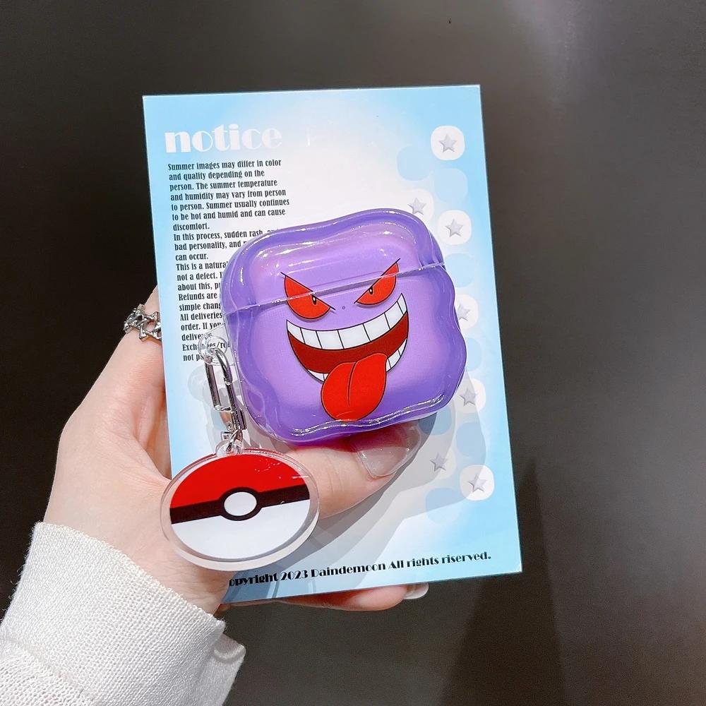 New Pocket Monsters Classic Pokmon Gengar Earphone Case for Airpods 4 Pro 2 1 2 3 Wireless Bluetooth Earphone Protective Cover